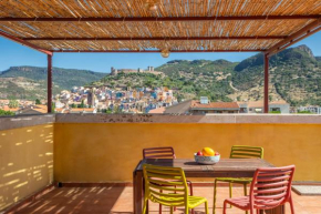 Terrace with castle view